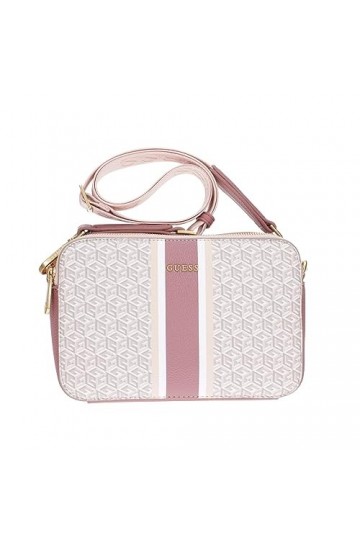 GUESS Rianee Camera Bag Ivory Logo/Rose
