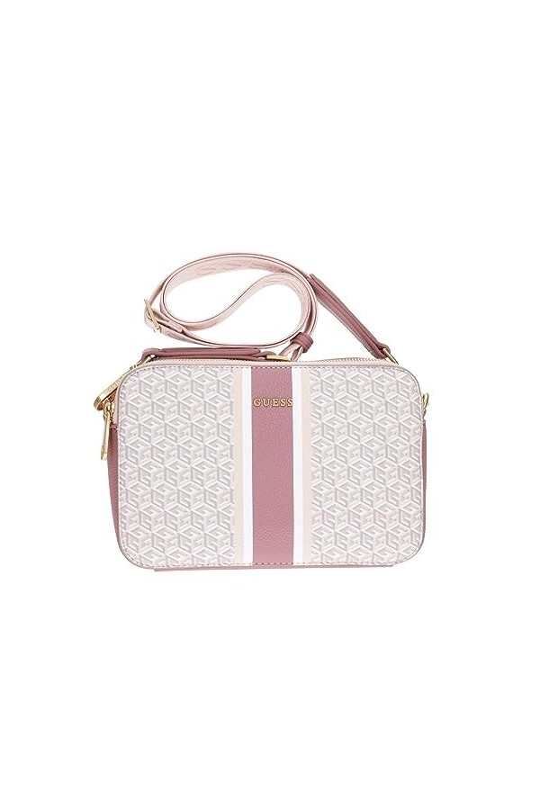 GUESS Rianee Camera Bag Ivory Logo/Rose