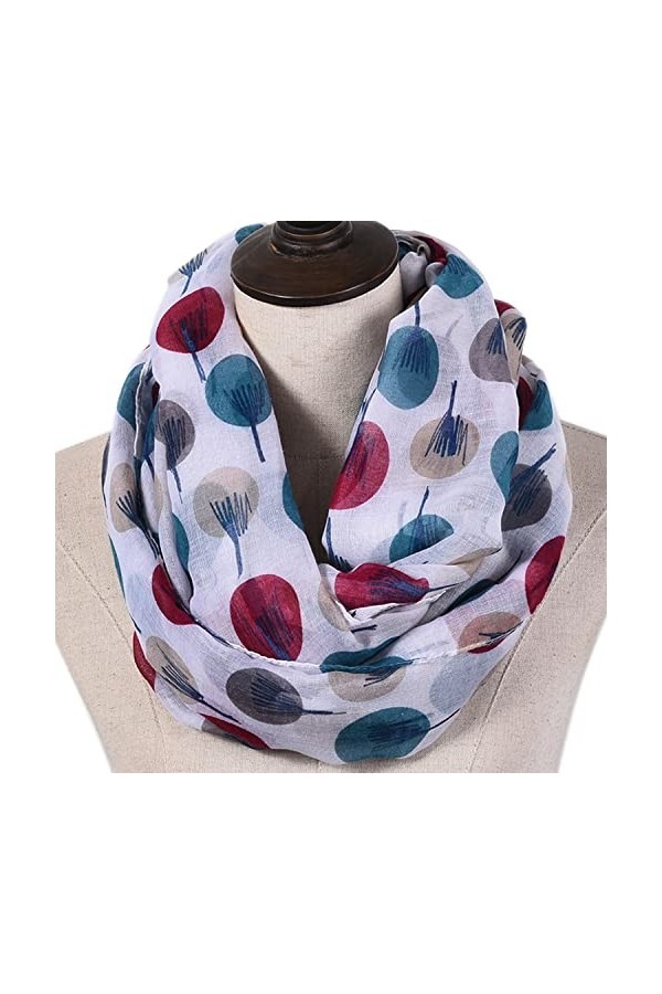 AMAYJUELONG Loop Schal für Damen, Super Weicher Schlauchschal, Modischer Loopschal mit Design Softes Modalmaterial, Tuch Dame