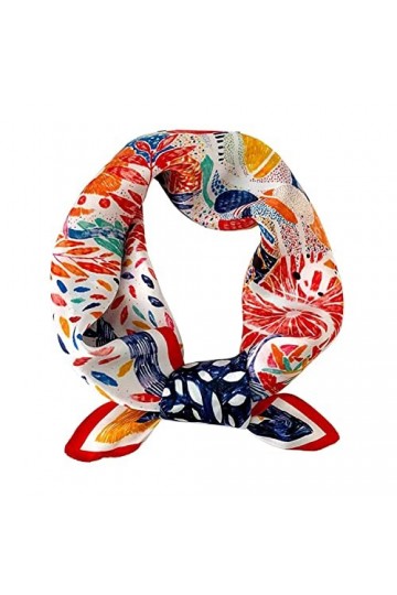 FOX-TECH Écharpe en soie pour cheveux – Foulard pour femme, foulard léger en satin pour emballer les cheveux et dormir la nui