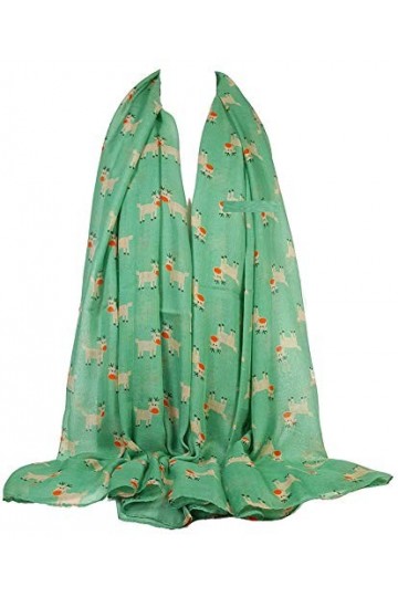 GFM® Écharpe sur le thème du Père Noël Ru-38-hr-Noël Rudolph Vert