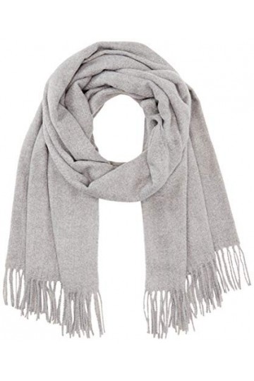 PIECES PCKIAL New Long Scarf Noos BC Écharpe, Gris Clair chiné, Taille Unique Femme