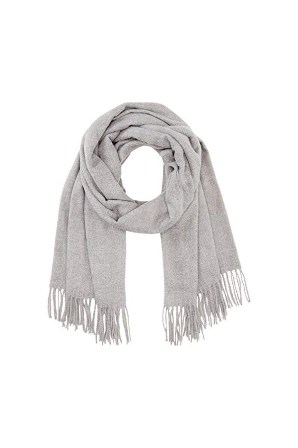 PIECES PCKIAL New Long Scarf Noos BC Écharpe, Gris Clair chiné, Taille Unique Femme