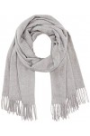 PIECES PCKIAL New Long Scarf Noos BC Écharpe, Gris Clair chiné, Taille Unique Femme