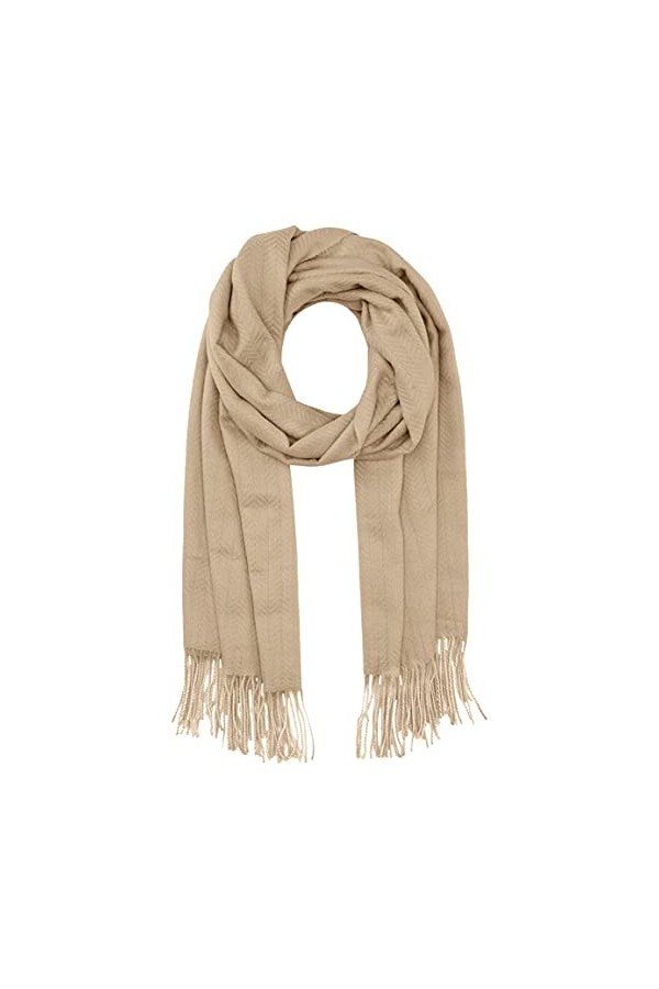 PIECES PCKIAL New Long Scarf Noos BC Écharpe, Gris Clair chiné, Taille Unique Femme