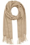 PIECES PCKIAL New Long Scarf Noos BC Écharpe, Gris Clair chiné, Taille Unique Femme