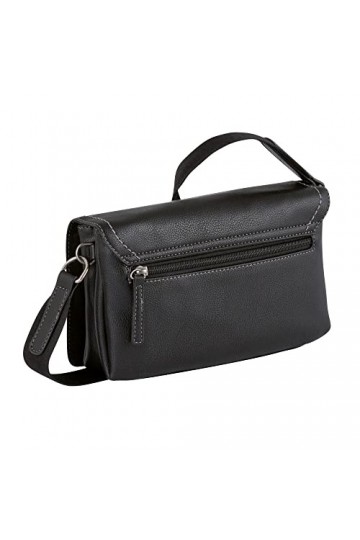 TOM TAILOR Denim Suzan, Sac bandoulière sans Fermeture éclair Femme, Noir