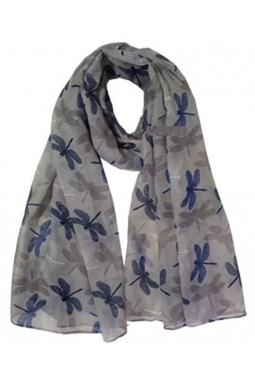 GFM® Foulard imprimé oiseaux : écharpe de Noël rouge-gorge, Rouge - RN-09-LL 