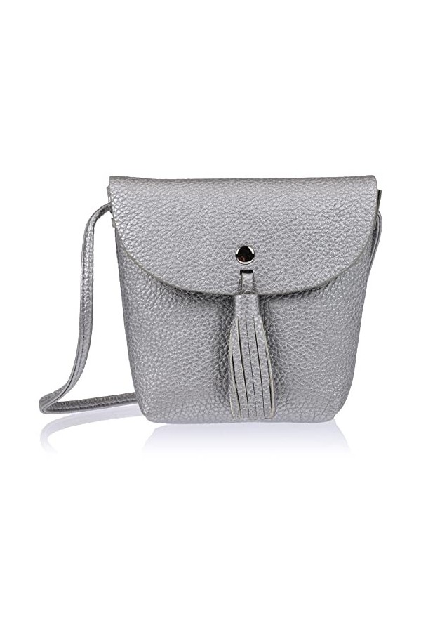 Tom Tailor Denim Ida, Sac bandoulière Femme, Argent Silber , 4.5x16x17 Centimeters W x H x D 