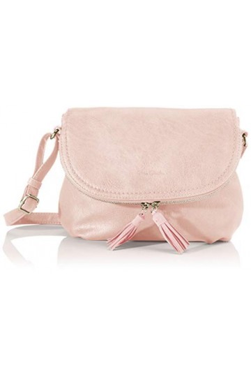 Tom Tailor Femme Sac bandoulière, Simili cuir, Rose, 26.5 x 21 x 5 centimeters W x H x L 