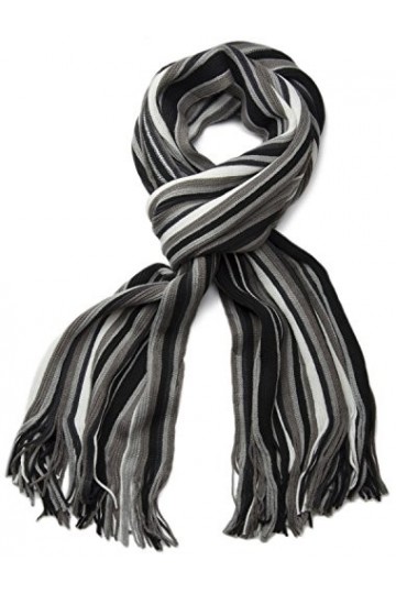 styleBREAKER écharpe en tricot fin à rayures regarder, écharpe tricotée, homme 01018117, modèle:modèle-16