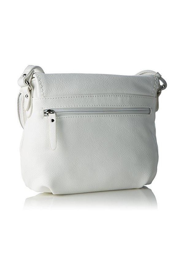 Tom Tailor Acc lari, Sac bandoulière Femme, Blanc Weiß , 26.5x21x5 Centimeters W x H x L 