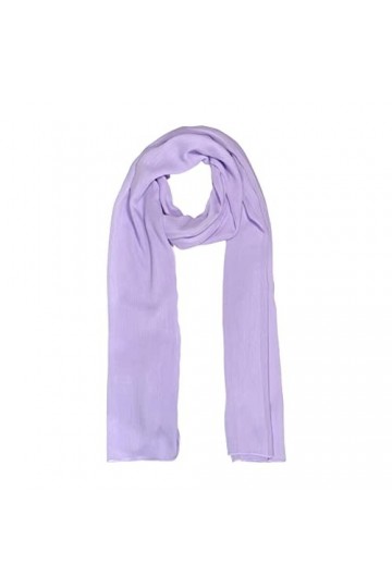 Écharpe légère pour femme - 180 x 50 cm - Bleu - Taille unique