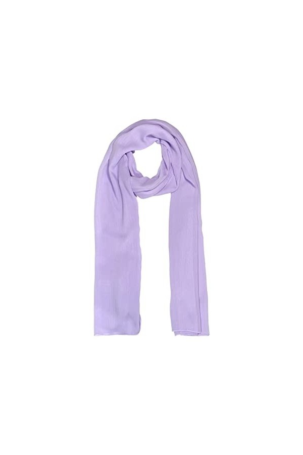 Écharpe légère pour femme - 180 x 50 cm - Bleu - Taille unique