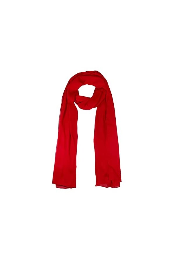 Écharpe légère pour femme - 180 x 50 cm - Bleu - Taille unique