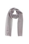 Foulard doux en mousseline de soie pour femme - Bleu - Taille unique