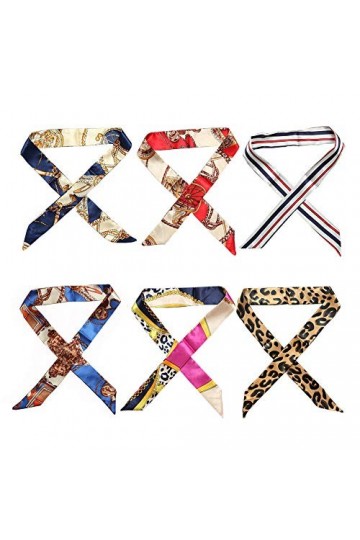 Mdecors Écharpe de sac à main - Écharpe de sac à main - Poignée tendance - Écharpe enroulée - Écharpe en soie pour sac à main