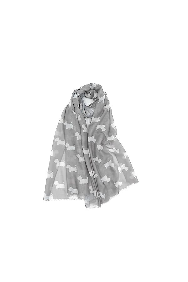 Claudia & Jason® Terrier Écharpe pour femme Motif écossais - Jaune - 35