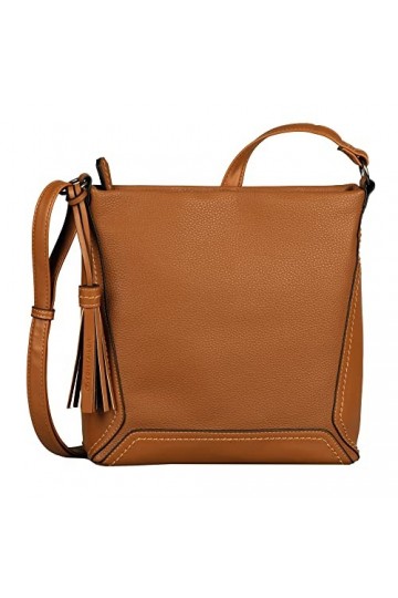 Tom Tailor ISA, Sac à bandoulière Femme, Cognac