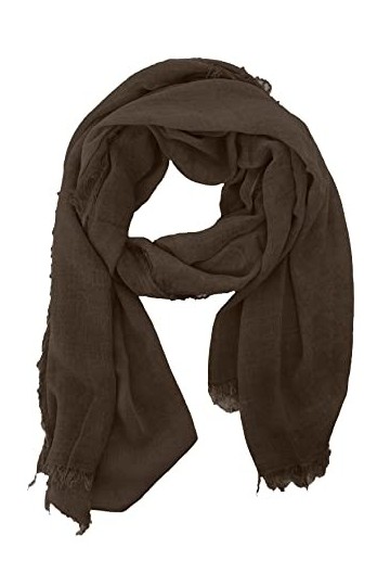 JOPHY & CO. Écharpe élégante, pour homme et femme, légère et douce, étole rectangulaire en fibre de bambou, de couleur unie o