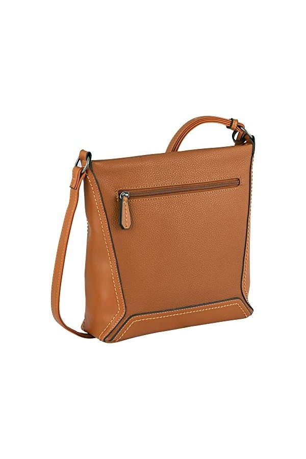 Tom Tailor ISA, Sac à bandoulière Femme, Cognac