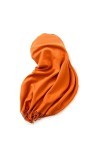 TOPCOR Écharpe monochromatique avec col à pompons chaud, tout convient, Orange, 70*180