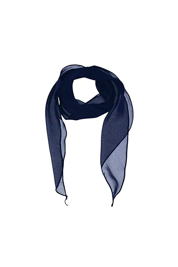 Topkids Accessories Écharpe en mousseline de soie foncée pour femme et homme, écharpe pour femme, écharpe pour femme, vêtemen