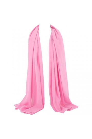 ZAKIRA Foulard en Mousseline, Écharpe pour les Femmes Rose 