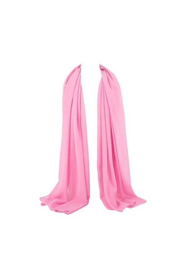 ZAKIRA Foulard en Mousseline, Écharpe pour les Femmes Rose 