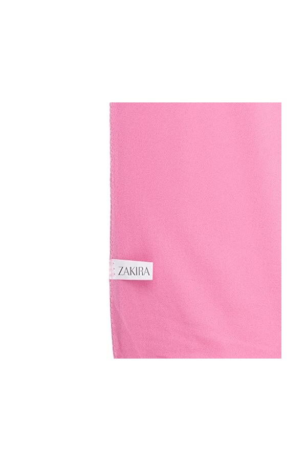 ZAKIRA Foulard en Mousseline, Écharpe pour les Femmes Rose 