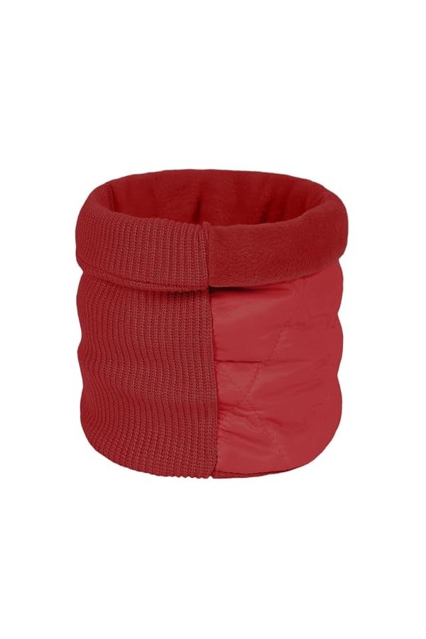 JFAN Hiver Tube Écharpe Femme Homme Doublé Polaire Écharpes Cercle Chaud Tricoté Cache-col Châles Cache-Cou Rose Taille uniqu