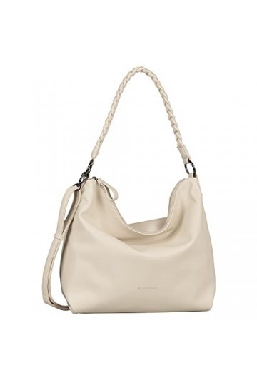 Tom Tailor Zenia, Sac à bandoulière Femme, Blanc cassé, 40 x 13,5 x 28 LxBxH 