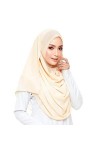 KAVINGKALY hijab femme musulmane mousseline de soie foulard bulle épaisse Christian hijab et musulman hijab beige 
