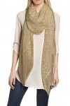 Lina & Lily Hijab Châle Écharpe Foulard Femme Fleur Beige 