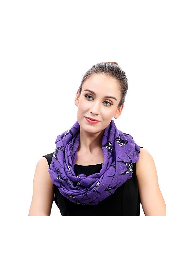 Lina & Lily Foulard Tube Imprimé Lèvres Baiser (Beige/rose Fluo