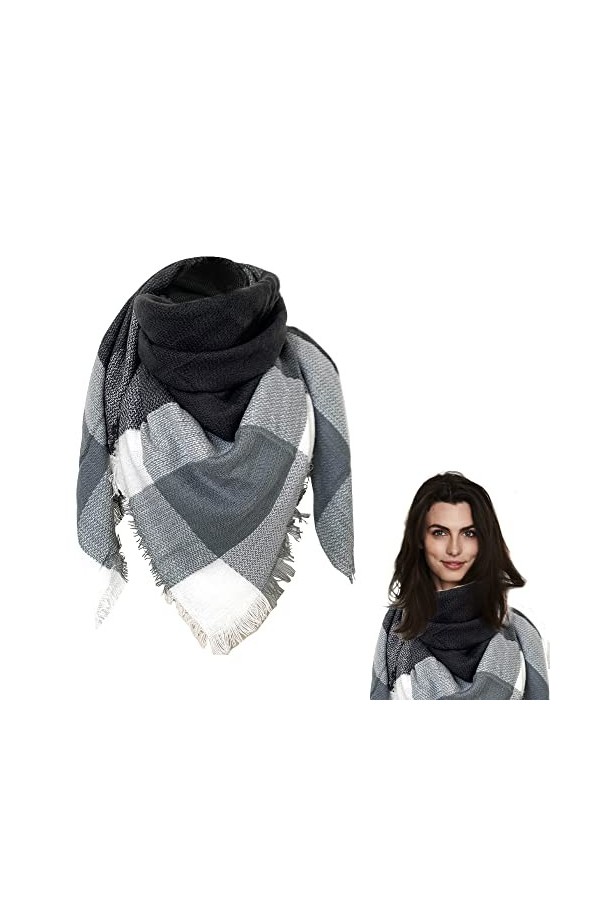 REFORUNG Echarpe Femme Hiver Echarpe Chale a Carreaux Plaid Femme Longue Écharpe Châle Grande Echarpe Femme Chaude Chale Femm
