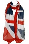 GFM® Écharpe ou bonnet dhiver Motif Union Jack Doux au toucher chaud,Multicolor,Taille Unique