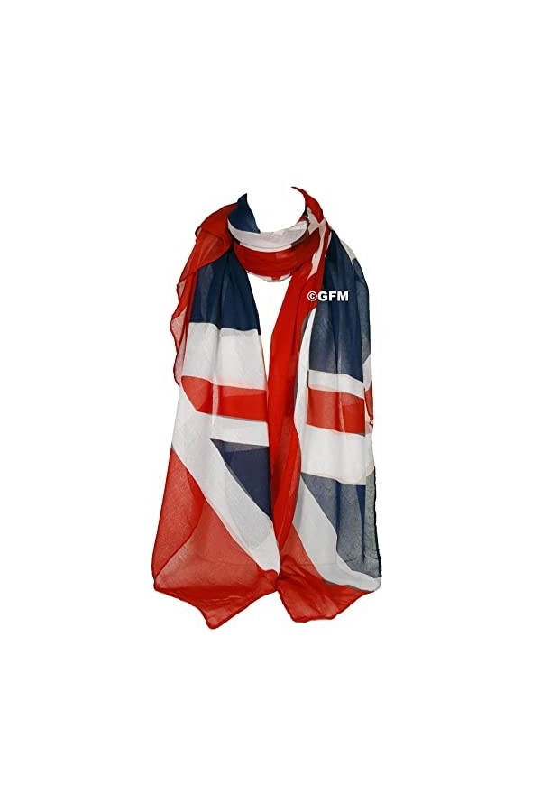 GFM® Écharpe ou bonnet dhiver Motif Union Jack Doux au toucher chaud,Multicolor,Taille Unique