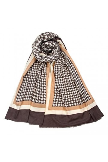 MoonSing Femme Écharpe, Grand Plaid Foulard, Pashmina Châle Wrap Cachemire Imitation Hiver Chaud Etoles Scarf Doux Cadeau pou
