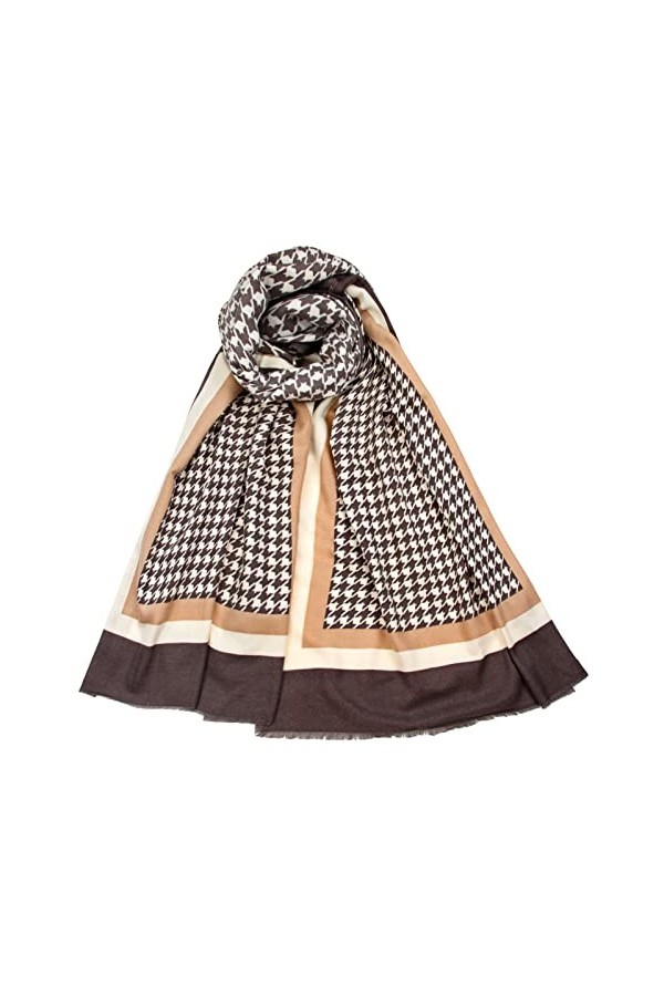 MoonSing Femme Écharpe, Grand Plaid Foulard, Pashmina Châle Wrap Cachemire Imitation Hiver Chaud Etoles Scarf Doux Cadeau pou