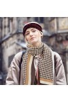 MoonSing Femme Écharpe, Grand Plaid Foulard, Pashmina Châle Wrap Cachemire Imitation Hiver Chaud Etoles Scarf Doux Cadeau pou