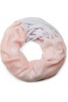 styleBREAKER snood rond avec dégradé de couleur, écharpe, tissu, femme 01016124, couleur:Rose-Bleu ciel-Blanc