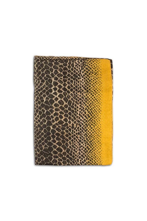 fashionchimp ® Écharpe légère pour femme Motif léopard 100 % viscose Imprimé animal serpent - Jaune -