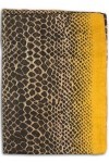 fashionchimp ® Écharpe légère pour femme Motif léopard 100 % viscose Imprimé animal serpent - Jaune -