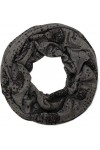 styleBREAKER écharpe snood tête de morts, imprimé skull avec un look vintage destroyed, écharpe, toile, unisexe 01017037, cou