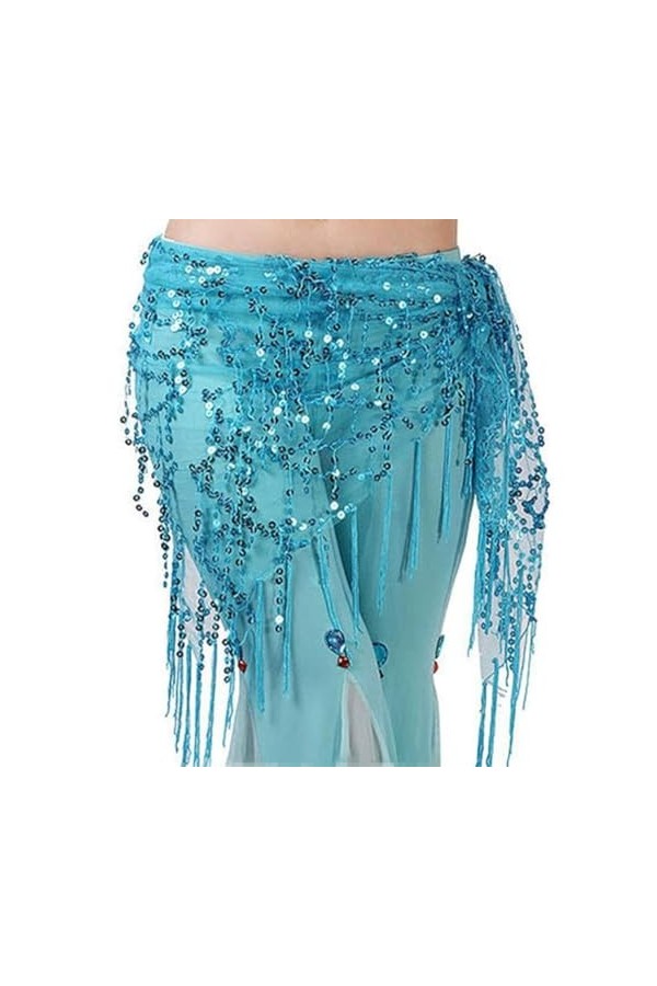 Guiran Ceinture Foulard Danse du Ventre Orientale Hanche Châle Ethnique Violet Une Taille