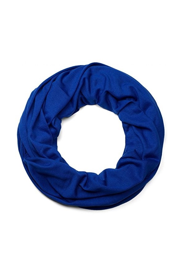 styleBREAKER écharpe tubulaire jersey, écharpe, tissu, unisexe 01016115, couleur:Bleu royal
