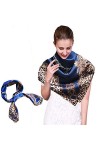 iEverest Foulard Carré de Soie Femme Écharpe Châle Carré Satin Soie Femme Echarpes Châle de Plage Hijab Elégant Sheer Wrap An