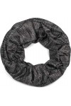 styleBREAKER: snood rond avec fil fantaisie brillant et petites paillettes, écharpe, foulard, femmes 01017078, couleur:Noir c