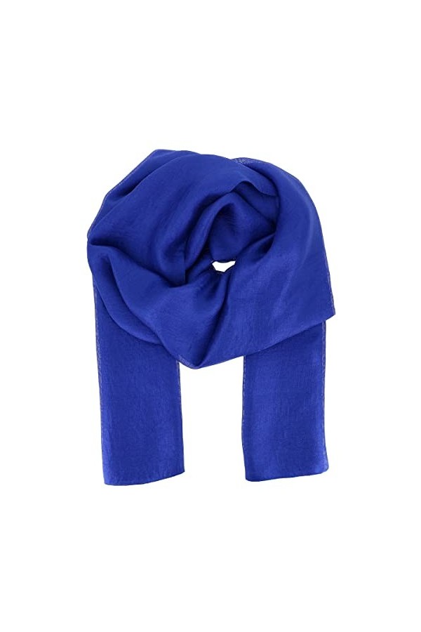 moonbow Etole Mariage Satin Noir - Maxi Foulard Femme Long et Rectangle 200cm x 140cm - Grande Echarpe Fine Chic Souple et Lé